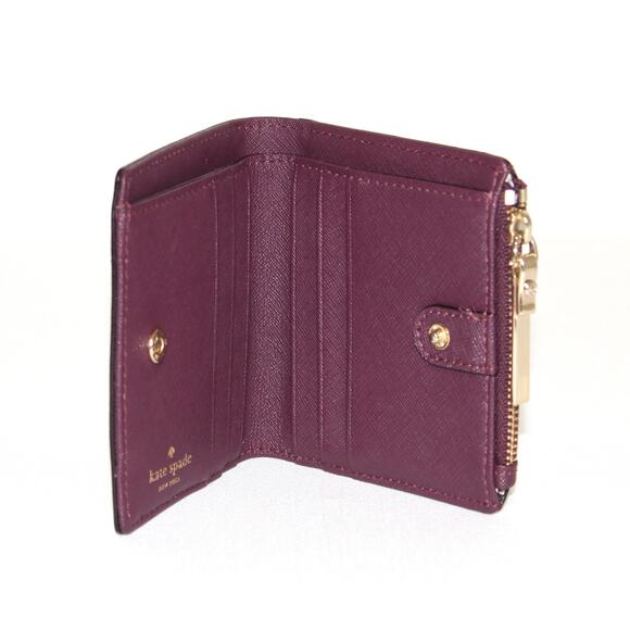 Kate Spade Cameron Street Adalyn Wallet Purple Maroon - Picture 6 of 6